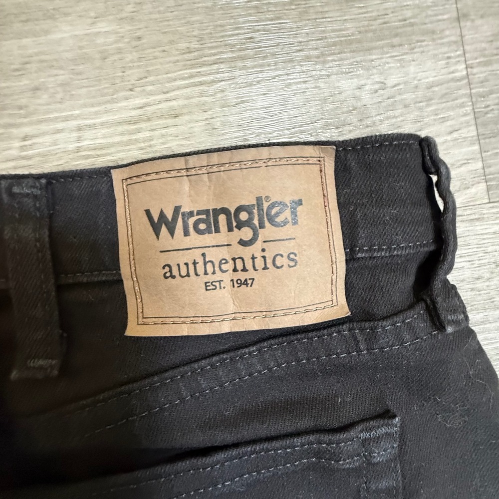 Wrangler Authentics Mens Straight Leg Black‎ Jeans 36x29 10ZM1CSCB - Picture 7 of 7